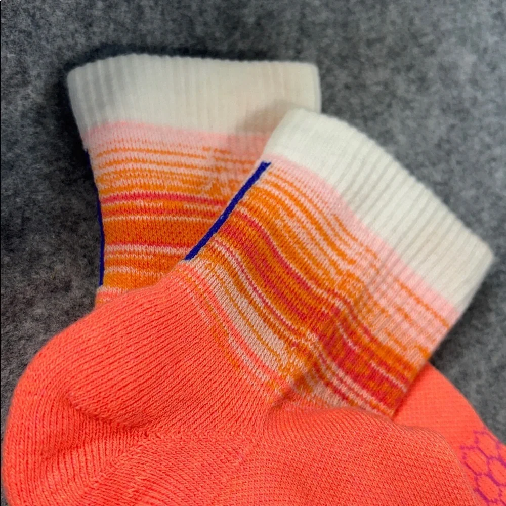 Bombas Hex Tec honeycomb Orange purple white Socks bundle of 3 Xl